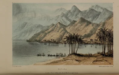 Papara, akwarela Roberta Elwesa (1819-1878), bogatego młodego brytyjskiego dżentelmena z Norfolk